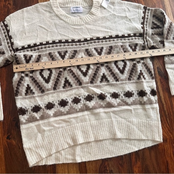 NWT Old Navy Cozy Fair Aisle Sweater Large Western Cowgirl - Picture 8 of 8